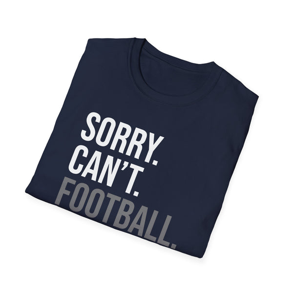 Football-Themed Unisex Softstyle T-Shirt | Perfect Gift for Sports Lovers, Casual Wear, Game Day, Birthday Celebrations