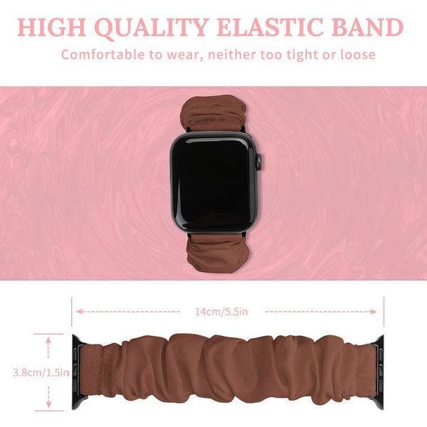 Mocha Scrunchie Apple Watch Band