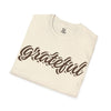Grateful Unisex Softstyle T-Shirt - Perfect for Thanksgiving, Casual Wear, Gifts, Cozy Vibes, Everyday Comfort
