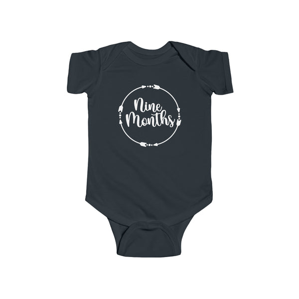 Nine Months Milestone Infant Fine Jersey Bodysuit, Making Memories, Baby Pictures, 9 Months