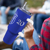 Zeta Phi Beta 40oz Tumbler with White Handle