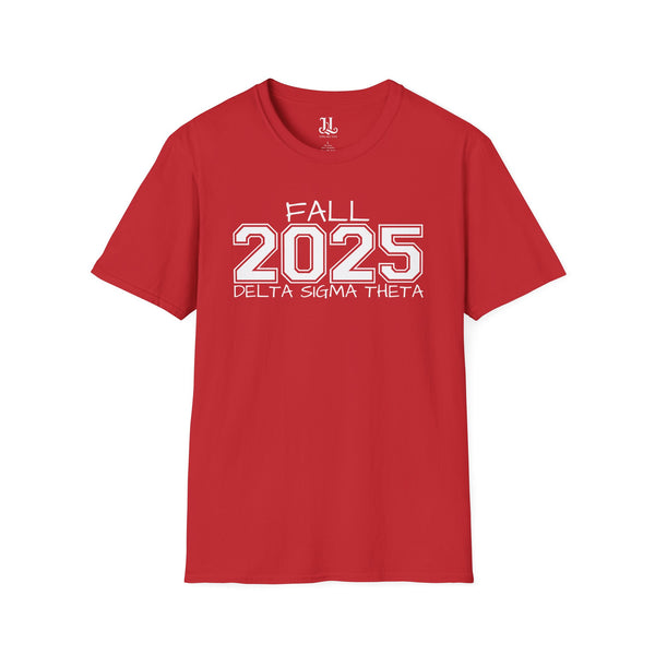 Fall 2025 Delta Sigma Theta Unisex Pledging Crossing Momento Softstyle T-Shirt, Delta Sigma Theta Sorority, 1913
