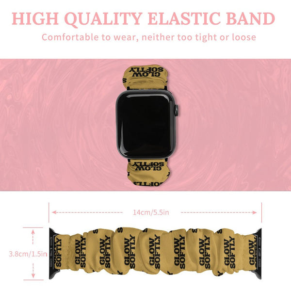 Gold Glow Softly Scrunchie Apple Watch Band