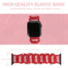 Red Glow Softly Scrunchie Apple Watch Band