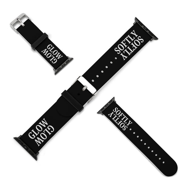 Black Glow Softly Silicone Apple Watch Band