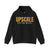 Upscale Never Basic Chic Statement Hoodie - Unisex Casual Sweatshirt, Upscale Fashion, Stylish Everyday Wear, Gift for Her or Him, Trendy Layering Piece