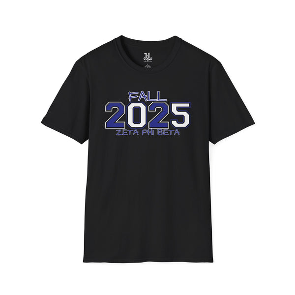 Fall 2025 Zeta Phi Beta Unisex Pledging Crossing Momento Softstyle T-Shirt, Zeta Phi Beta, 1920