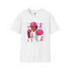 Pink Ribbon Fighter T-Shirt, Breast Cancer Awareness, Unisex Tee, Gym Shirt, Supportive Gift, Fitness Apparel