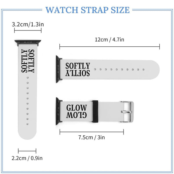 White Glow Softly Silicone Apple Watch Band