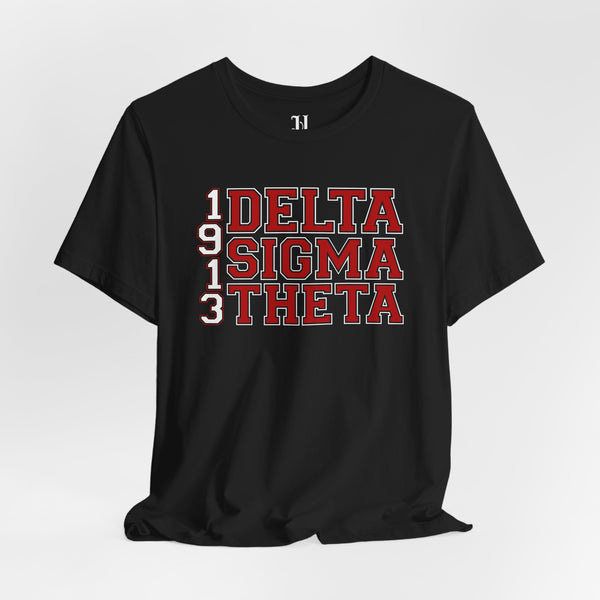 1913 Delta Sigma Theta Unisex Softstyle T-Shirt, Delta Sigma Theta Sorority, 1913