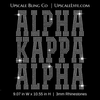 Alpha Kappa Alpha Ready-to-Press Rhinestone Bling Transfer