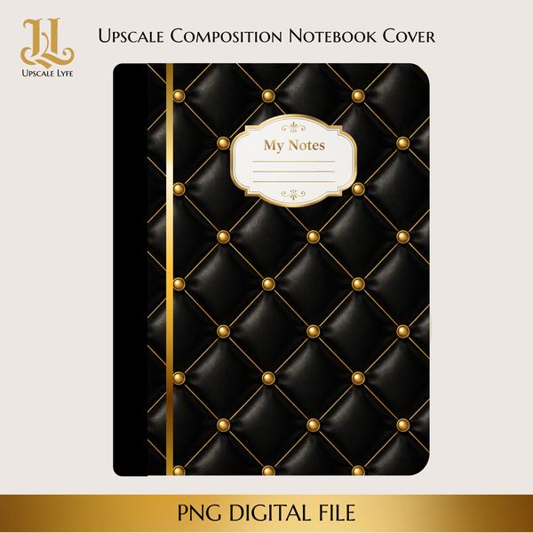 Upscale Notes Set - Luxury Black & Gold