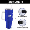 Zeta Phi Beta 40oz Tumbler with White Handle