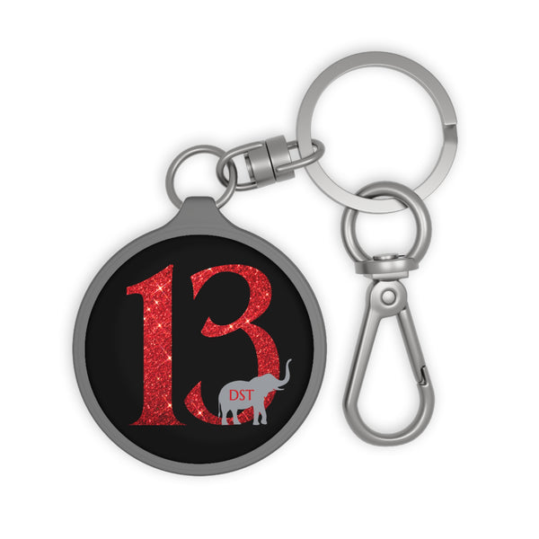 Delta Sigma Theta Line Number Keyring Tag