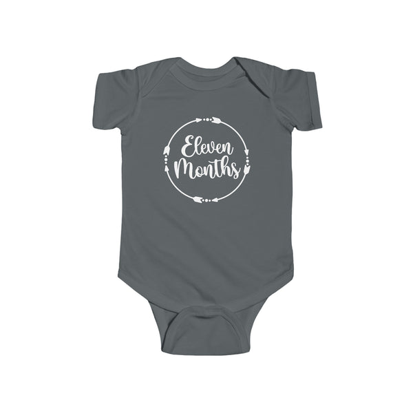 Eleven Months Milestone Infant Fine Jersey Bodysuit, Making Memories, Baby Pictures, 11 Months