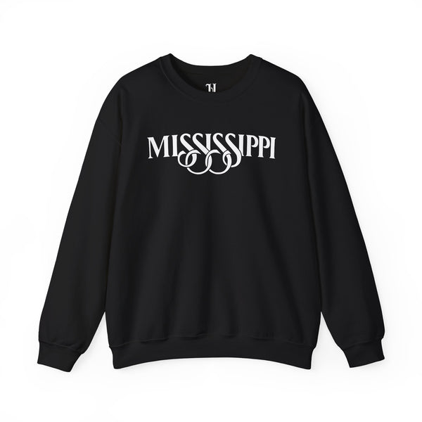 Mississippi Unisex Heavy Blend Sweatshirt, Cozy Crewneck, Gift for Him/Her, Casual Wear, Southern Pride, Fall Fashion