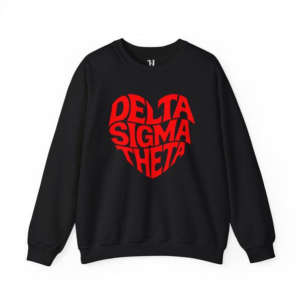 Delta Sigma Theta Crewneck Sweatshirt, Sorority Spirit Wear, College Sweatshirt, Greek Life Apparel, Casual Wear