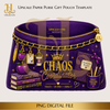 Chaos Coordinator Paper Purse Template Digital Download PNG Instant Digital Only File