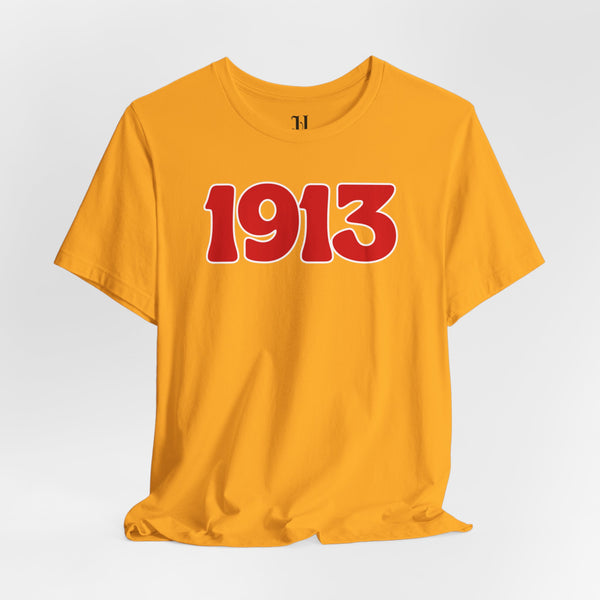 1913, Delta Sigma Theta 1913 Unisex Jersey Short Sleeve T-Shirt, Sorority, Inc