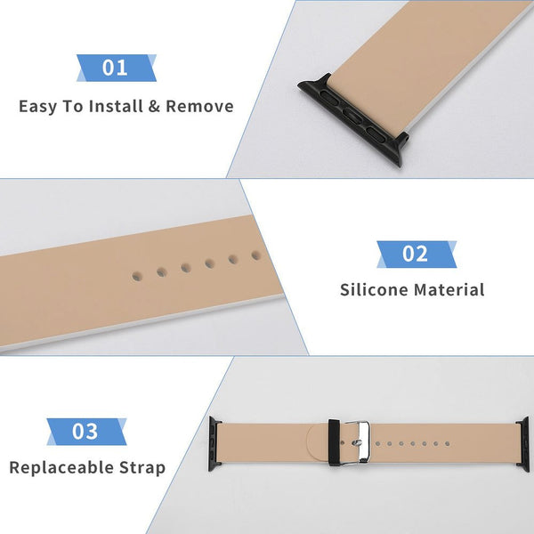 Starlight Silicone Apple Watch Band