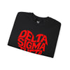 Delta Sigma Theta Crewneck Sweatshirt, Sorority Spirit Wear, College Sweatshirt, Greek Life Apparel, Casual Wear