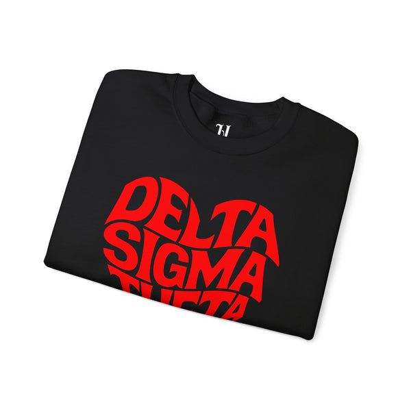 Delta Sigma Theta Crewneck Sweatshirt, Sorority Spirit Wear, College Sweatshirt, Greek Life Apparel, Casual Wear
