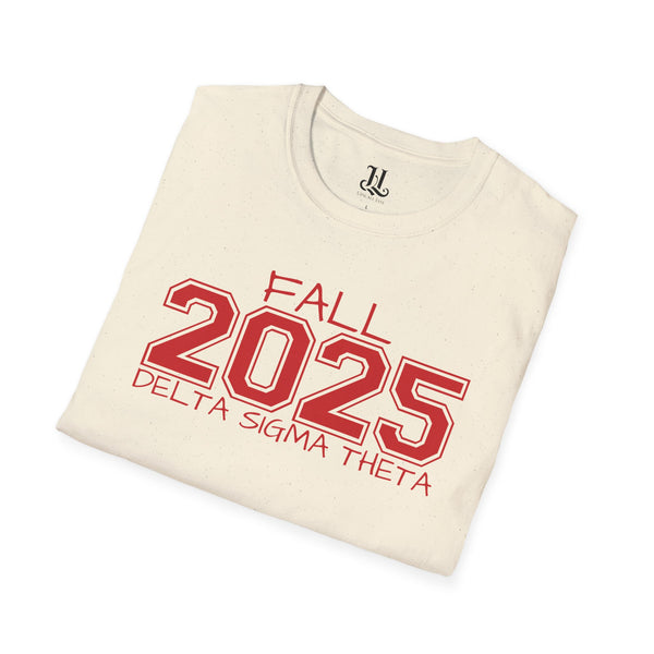 Fall 2025 Delta Sigma Theta Unisex Pledging Crossing Momento Softstyle T-Shirt, Delta Sigma Theta Sorority, 1913