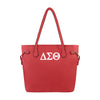 Delta Sigma Theta Clover Canvas Tote - Red