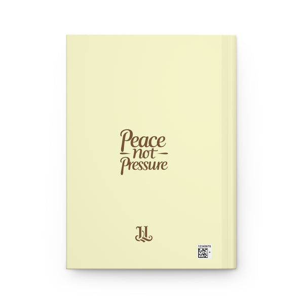 Inspirational Journal with Peace not Pressure Design, Stress Relief Notebook, Motivational Writing Journal, Self-Care Gift, Daily Planner