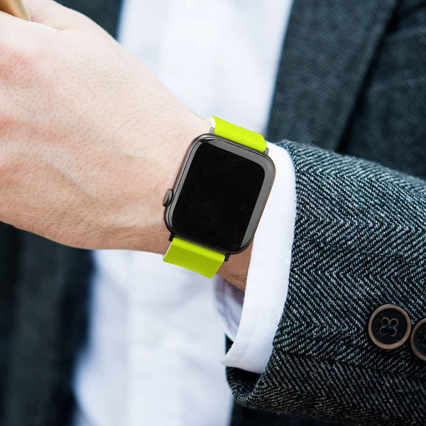 Neon Lime Silicone Apple Watch Band