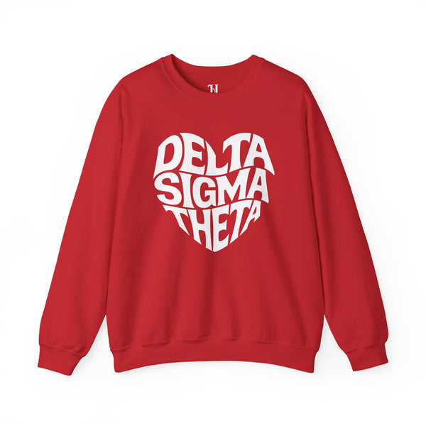 Delta Sigma Theta Crewneck Sweatshirt, Sorority Spirit Wear, College Sweatshirt, Greek Life Apparel, Casual Wear