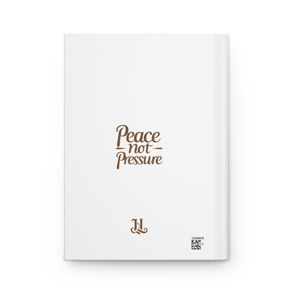 Inspirational Journal with Peace not Pressure Design, Stress Relief Notebook, Motivational Writing Journal, Self-Care Gift, Daily Planner