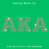 Pink Alpha Kappa Alpha Ready-to-Press Rhinestone Bling Transfer