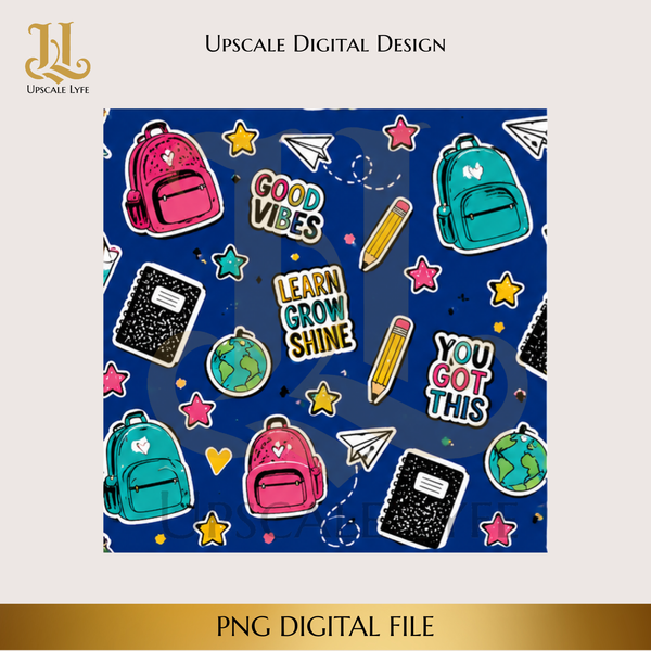 School Digital Download PNG Instant Digital Only File