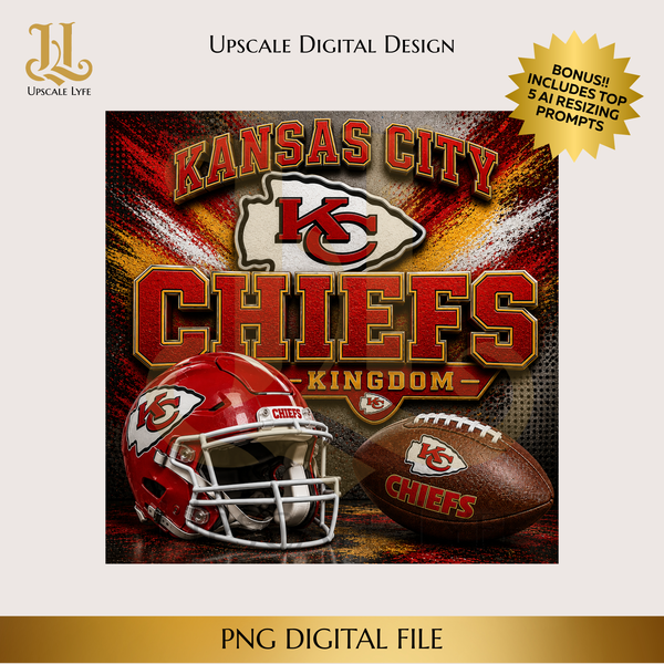 Chiefs Digital Download PNG Instant Digital Only File