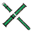 Camo with Green Stripe Silicone Apple Watch Band