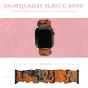 Orange Camo Scrunchie Apple Watch Band