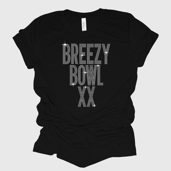 Breezy Bowl XX Rhinestone Bling T-Shirt