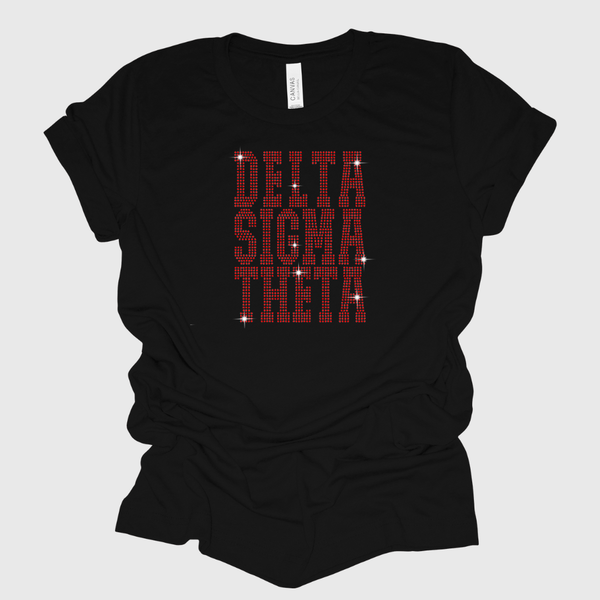 Delta Sigma Theta Rhinestone Bling T-Shirt