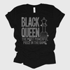 Black Queen The Most Powerful Piece In The Game Rhinestone Bling T-Shirt