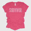Survivor Breast Cancer Awareness Rhinestone Bling T-Shirt