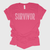 Survivor Breast Cancer Awareness Rhinestone Bling T-Shirt