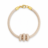 Upscale Glam Rhinestone Bracelet - Champagne