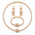 Upscale Glam Rhinestone 3 Piece Jewelry Set - Champagne
