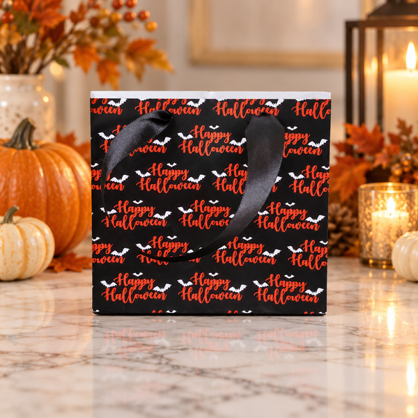 Happy Halloween Mini Gift Bag Printable Design | DIY Paper Gift Bag | Instant Download | Upscale Creations