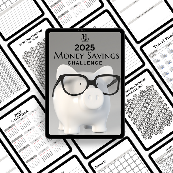 2025 Money Savings Challenge Digital Journal - Silver