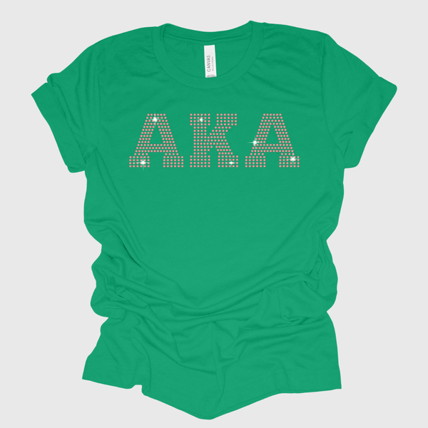 Alpha Kappa Alpha Rhinestone Bling T-Shirt