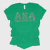 Alpha Kappa Alpha Rhinestone Bling T-Shirt