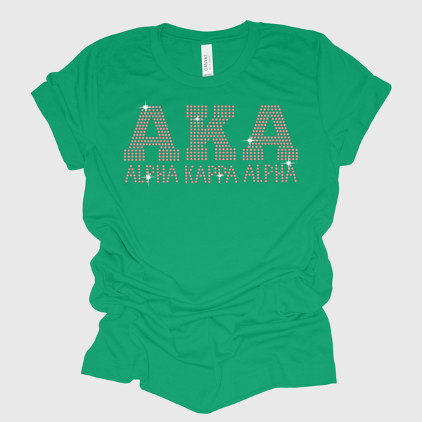 Alpha Kappa Alpha Rhinestone Bling T-Shirt