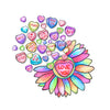 Love You Sunflower, Valentine, Valentine's Day DTF or Sublimation Transfer, Ready to Press